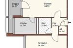 Etagenwohnung Nürnberg Langwasser - 2 Zimmer, 59 m&sup2;, 653&euro; | Angebot:26912870