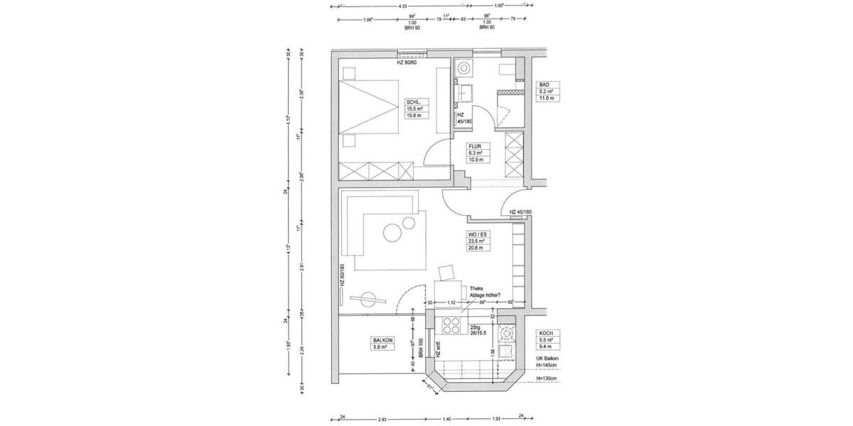 Etagenwohnung Nürnberg Altenfurt - 2 Zimmer, 58 m&sup2;, 300.000&euro; | Angebot:25428282