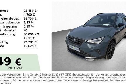 Seat Arona 2.700 km 23.450 &euro; Schwabach 91126