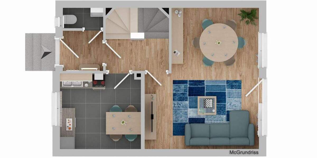 Reihenmittelhaus Nürnberg Langwasser - 5 Zimmer, 102 m&sup2;, 429.000&euro; | Angebot:25687203