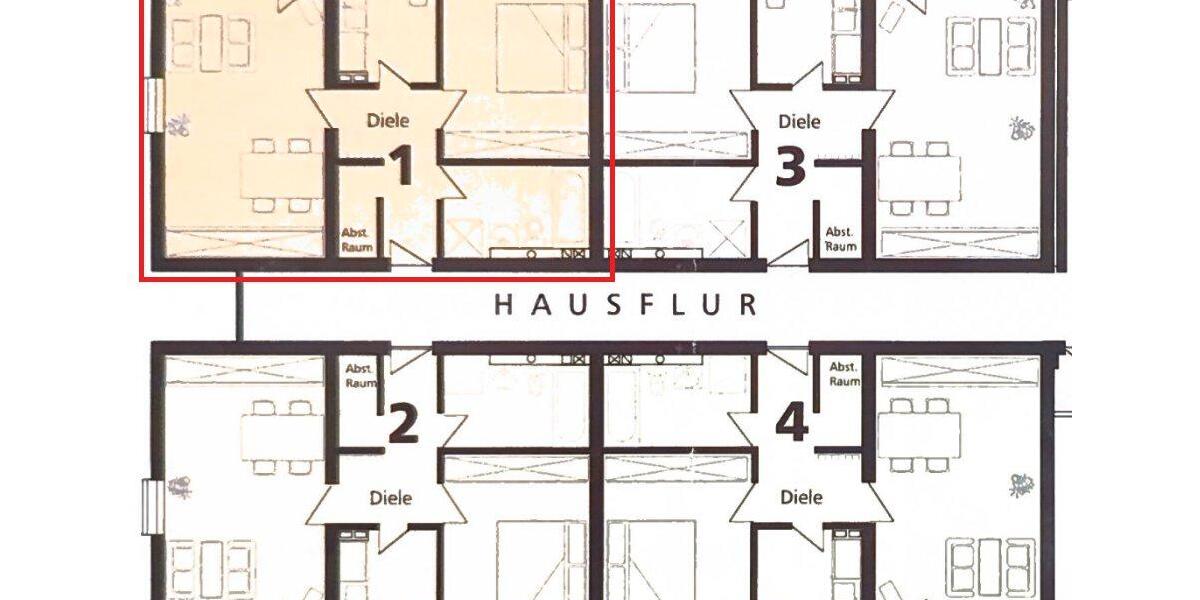 Etagenwohnung Nürnberg Altenfurt - 2 Zimmer, 58 m&sup2;, 200.000&euro; | Angebot:27153678