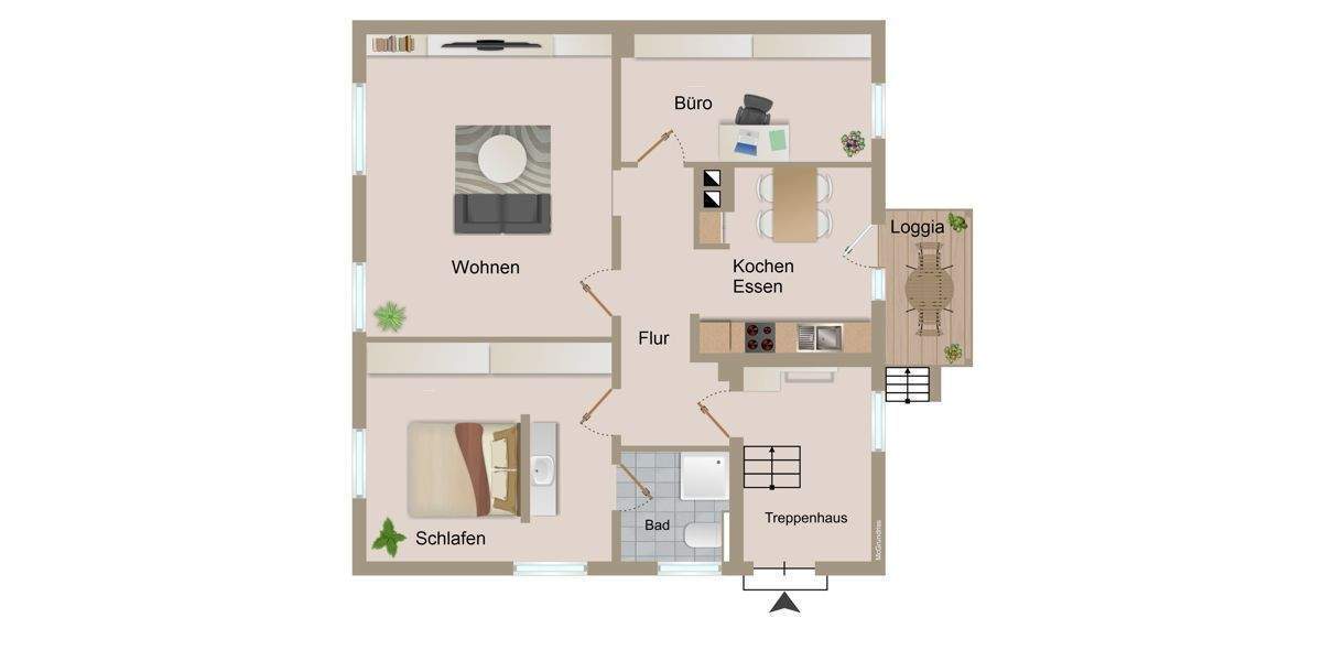 Großzügige 3 Zimmer Wohnung mit Balkon in Zerzabelshof-komplett saniert 3 zimmer