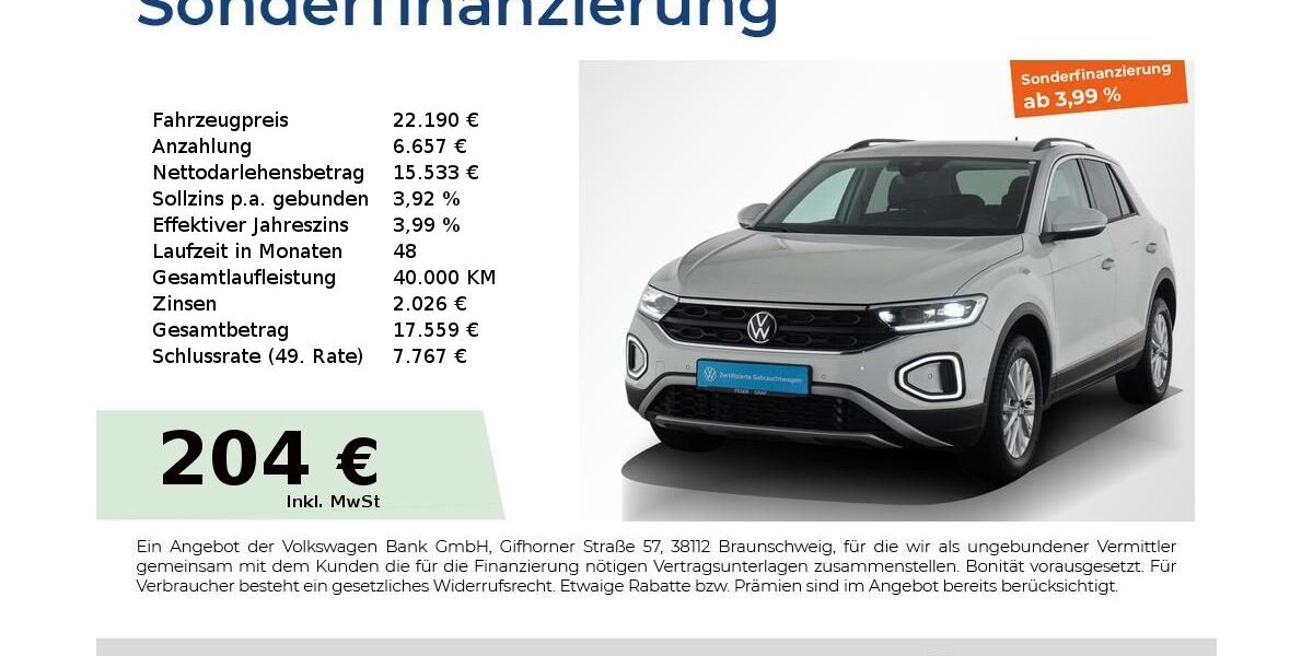 VW T-Roc 20.332 km 20.835 &euro; Nürnberg 90441