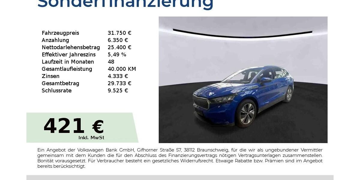 Skoda Enyaq 22.750 km 30.940 &euro; Nürnberg 90441