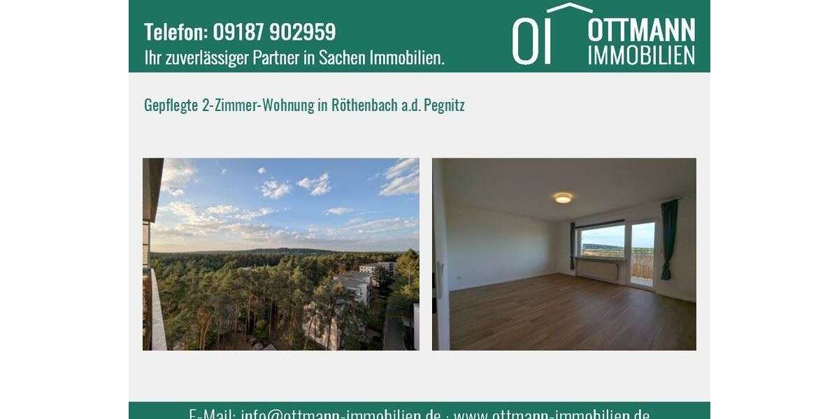 Etagenwohnung Röthenbach a d Pegnitz - 2 Zimmer, 57 m&sup2;, 156.000&euro; | Angebot:27242713