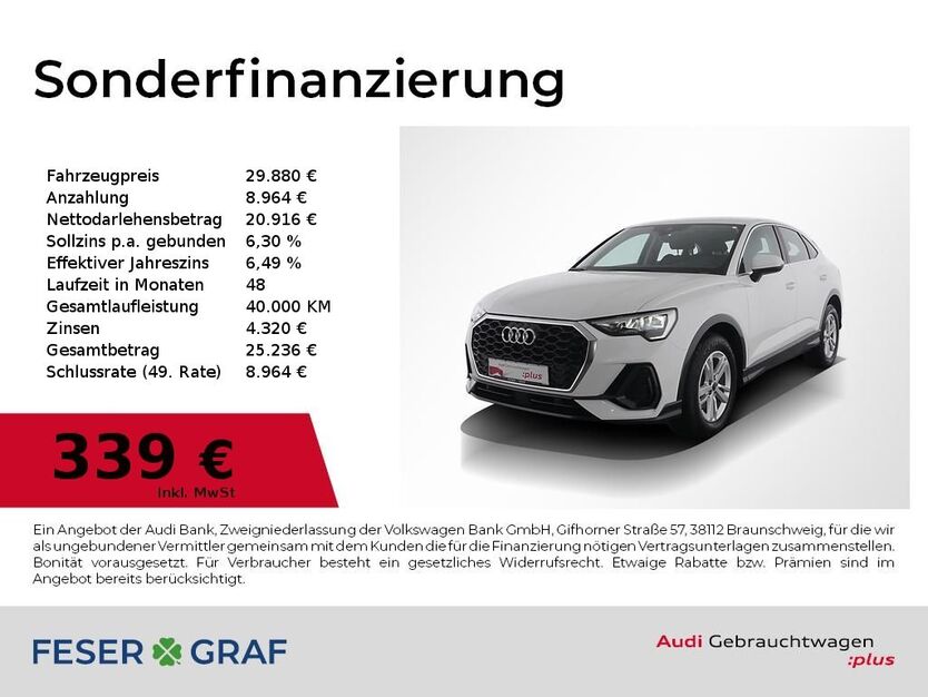 Audi Q3 96.500 km 29.880 € Nürnberg 90411
