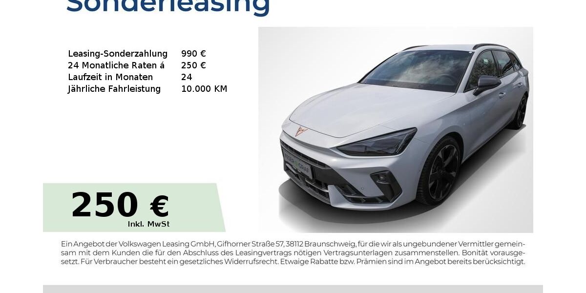 Cupra Leon 28.650 km 29.440 &euro; Baiersdorf 91083