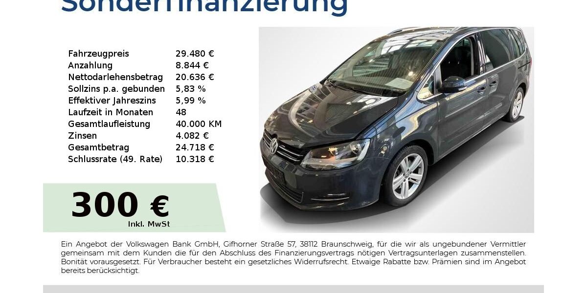 VW Sharan 105.350 km 29.480 &euro; Nürnberg 90431