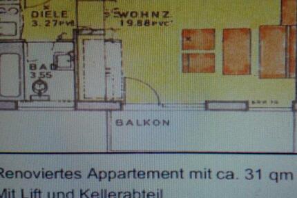 Wohnung Nürnberg Rabus - 1 Zimmer, 31 m&sup2;, 119.000&euro; | Angebot:27153957