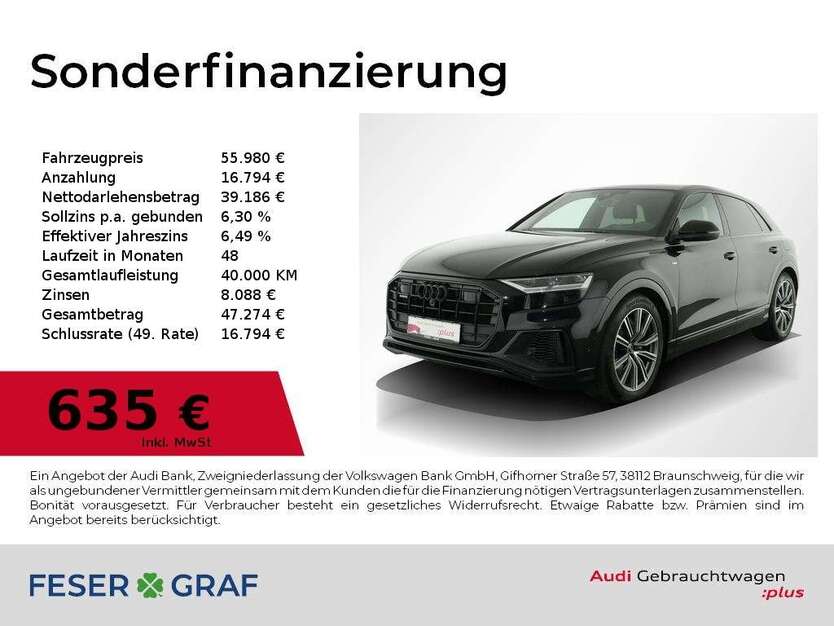 Audi Q8 82.800 km 53.840 € Nürnberg 90411