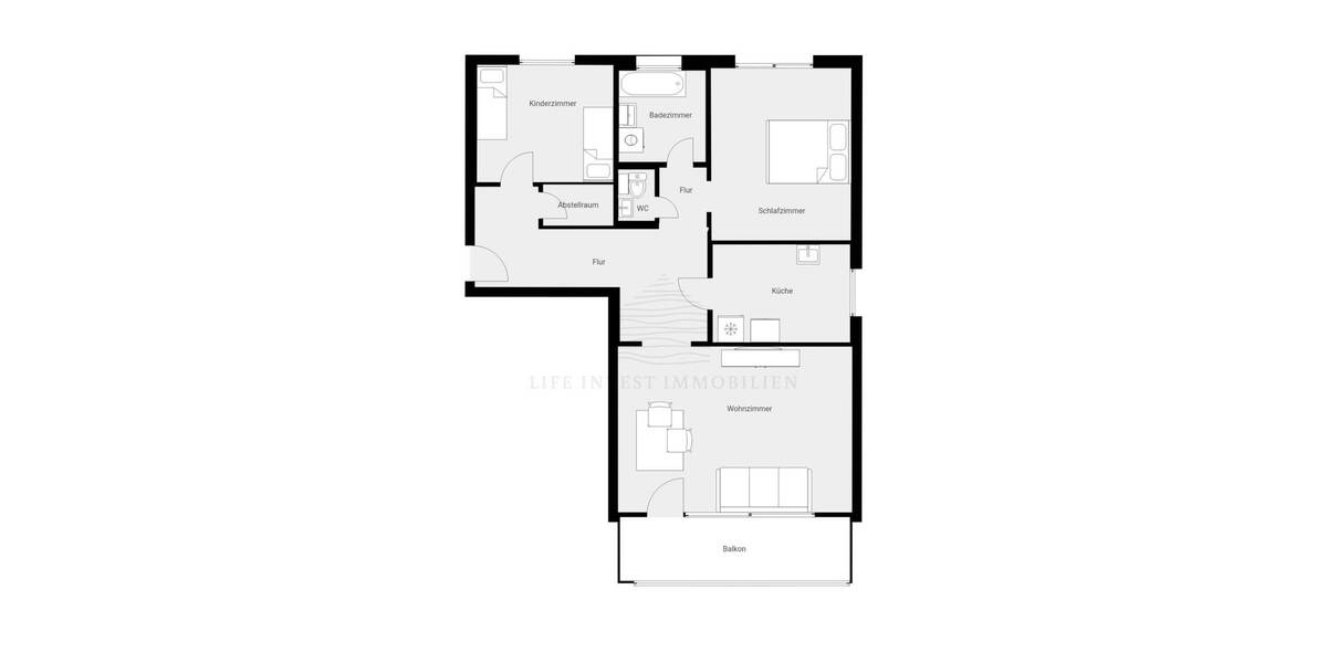 Etagenwohnung Nürnberg Neuröthenbach - 3 Zimmer, 87 m&sup2;, 345.000&euro; | Angebot:26242632