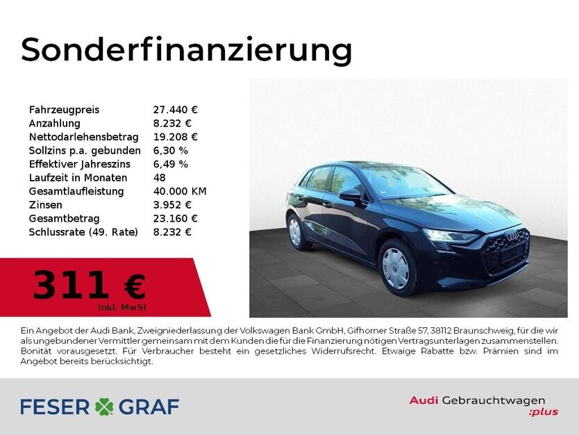 Audi A3 22.300 km 27.440 € Nürnberg 90411