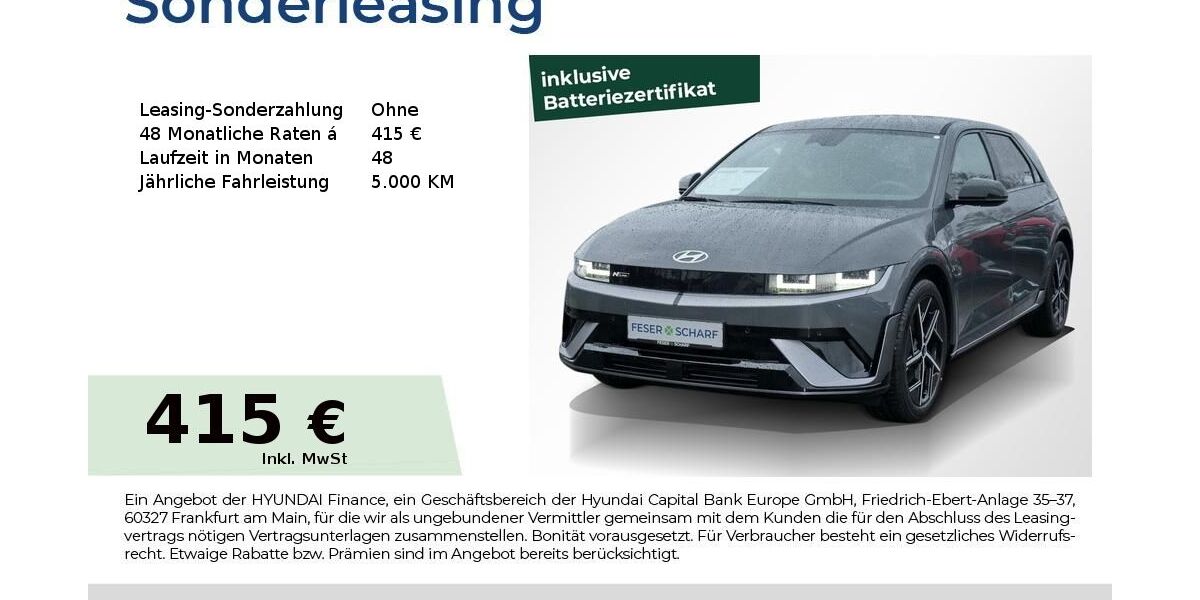Hyundai IONIQ 5 8.000 km 42.990 &euro; Fürth 90763