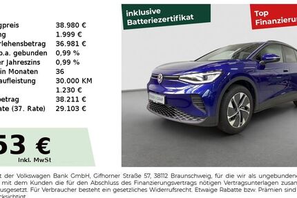 VW ID.4 2.802 km 38.980 € Fürth 90763