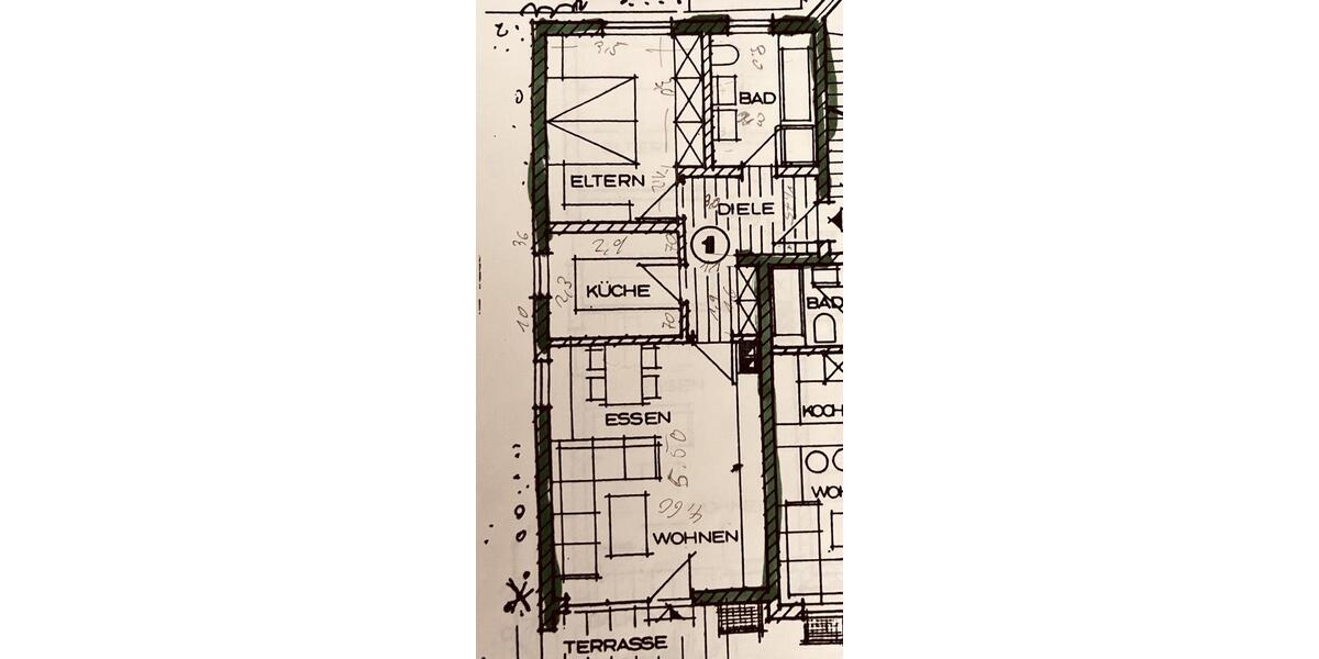 Erdgeschoßwohnung Eckental - 2 Zimmer, 65 m&sup2;, 231.000&euro; | Angebot:27221370
