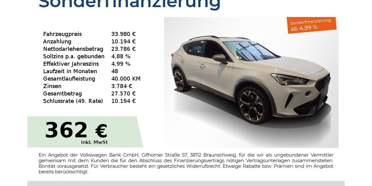 Cupra Formentor 20.550 km 31.880 &euro; Nürnberg 90441