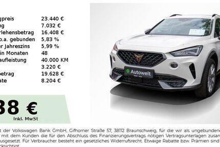 Cupra Formentor 21.550 km 23.440 &euro; Nürnberg 90431