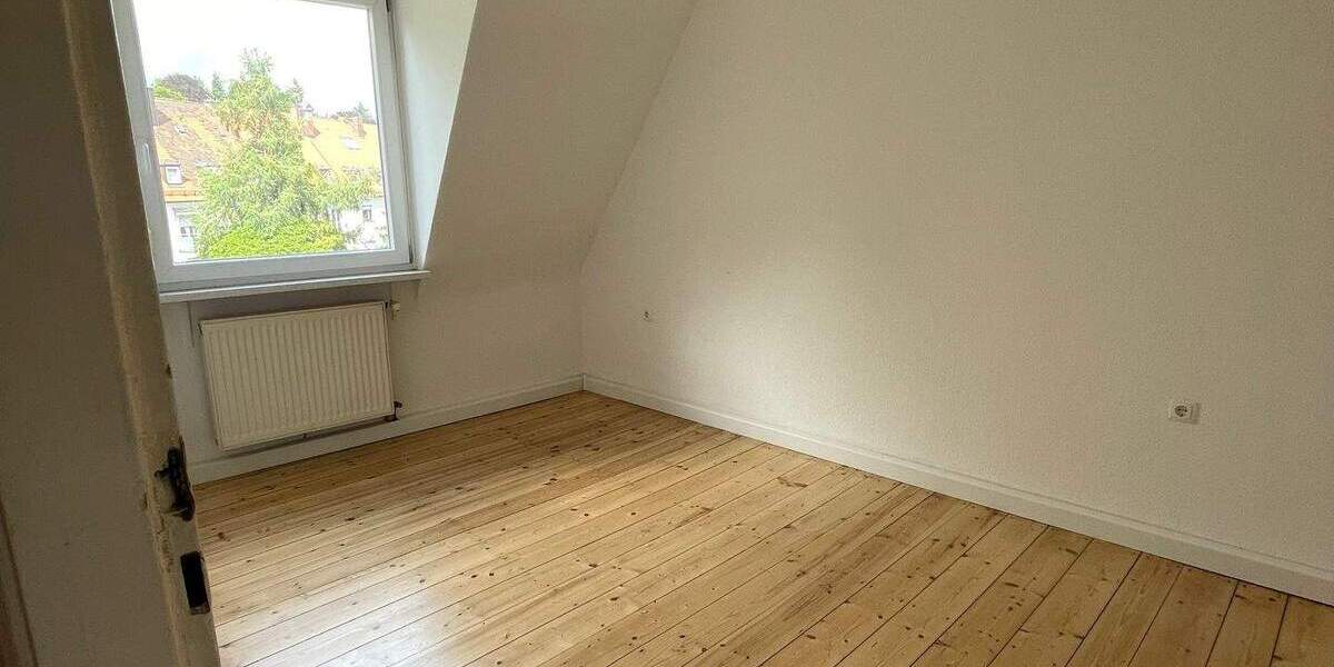 Erlenstegen ! Helle gepflegte 2,5-Zi.DG-Whg.,53 m², Holzdielenböden, Gartenmitbenutzung, 3.OG ohne Aufzug 2 zimmer