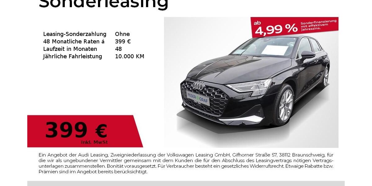 Audi A3 7.378 km 34.980 &euro; Fürth 90763