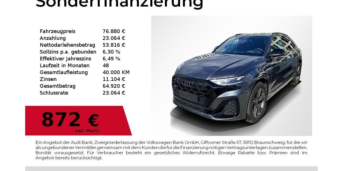 Audi Q8 13.850 km 76.880 &euro; Nürnberg 90411