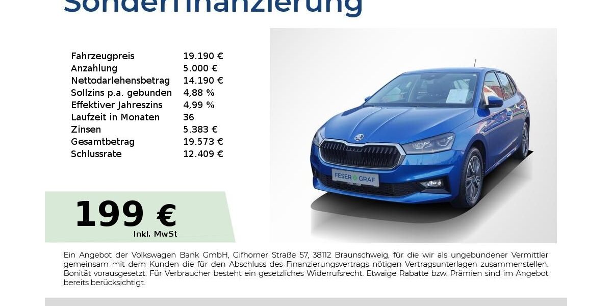 Skoda Fabia 43.550 km 19.190 &euro; Lauf an der Pegnitz 91207