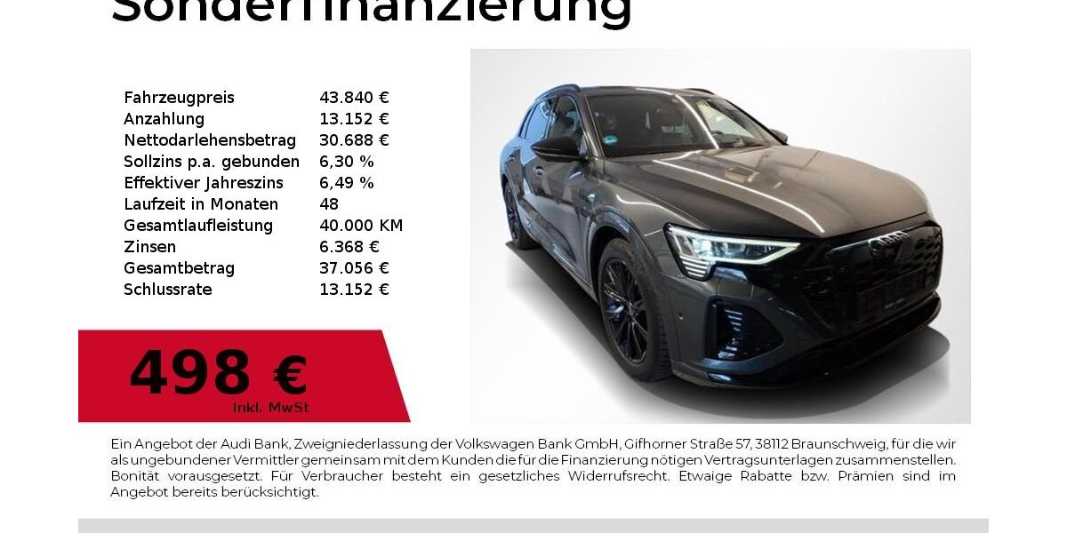 Audi Q8 e-tron 87.200 km 43.840 &euro; Nürnberg 90411