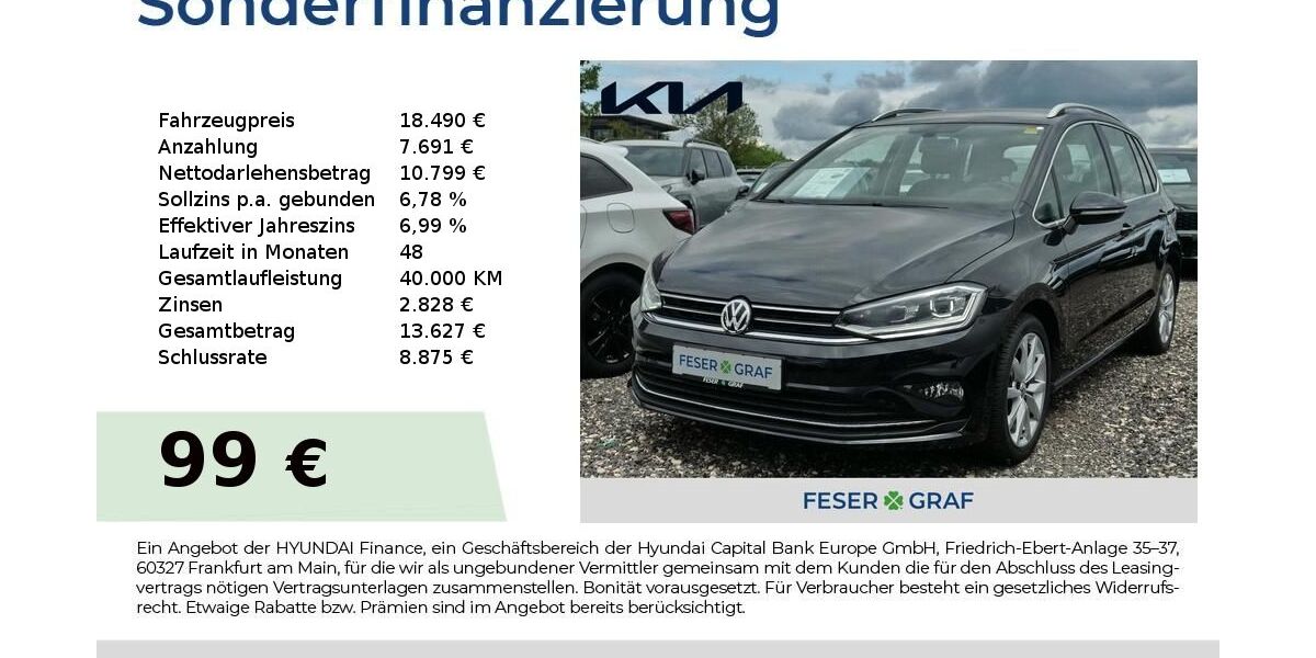 VW Golf Sportsvan 68.900 km 18.490 &euro; Schwabach 91126