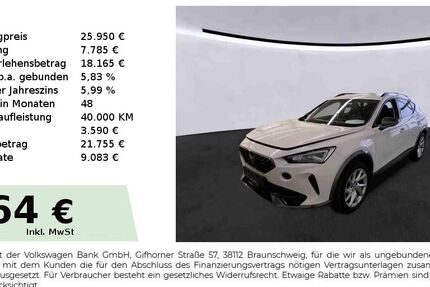 Cupra Formentor 26.150 km 25.950 &euro; Nürnberg 90431