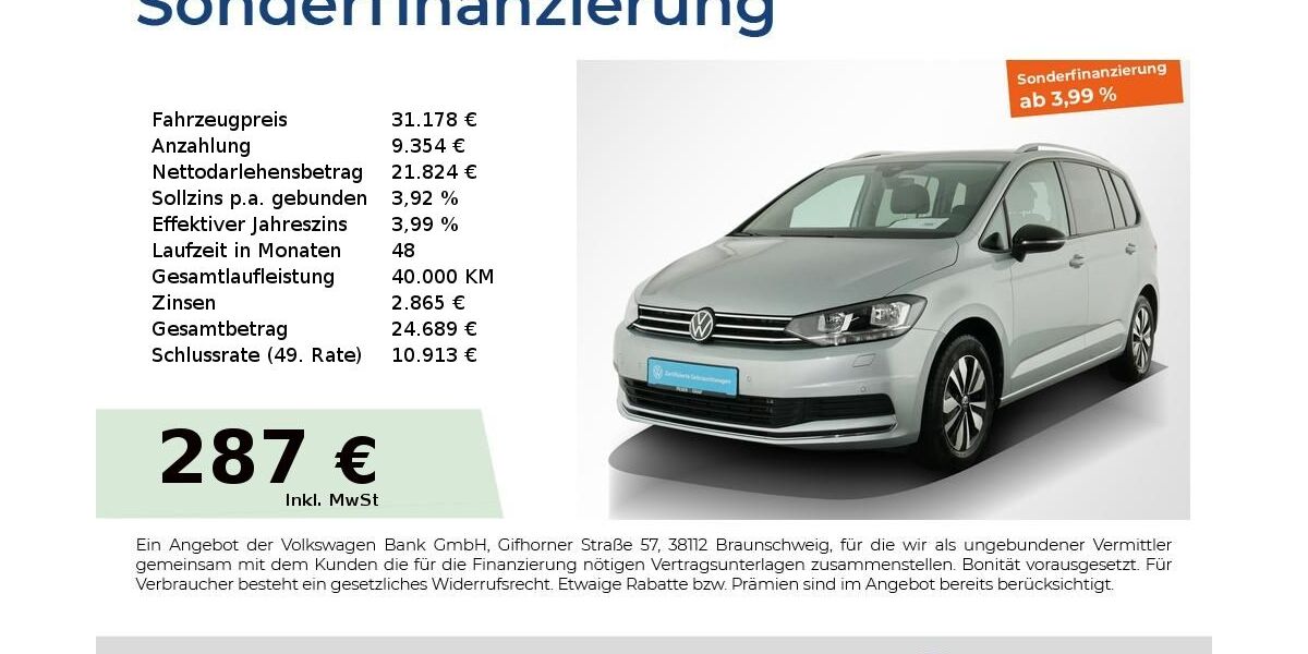 VW Touran 22.450 km 29.740 &euro; Nürnberg 90441