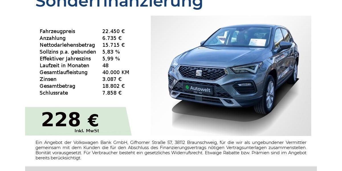 Seat Ateca 82.450 km 22.450 &euro; Nürnberg 90431