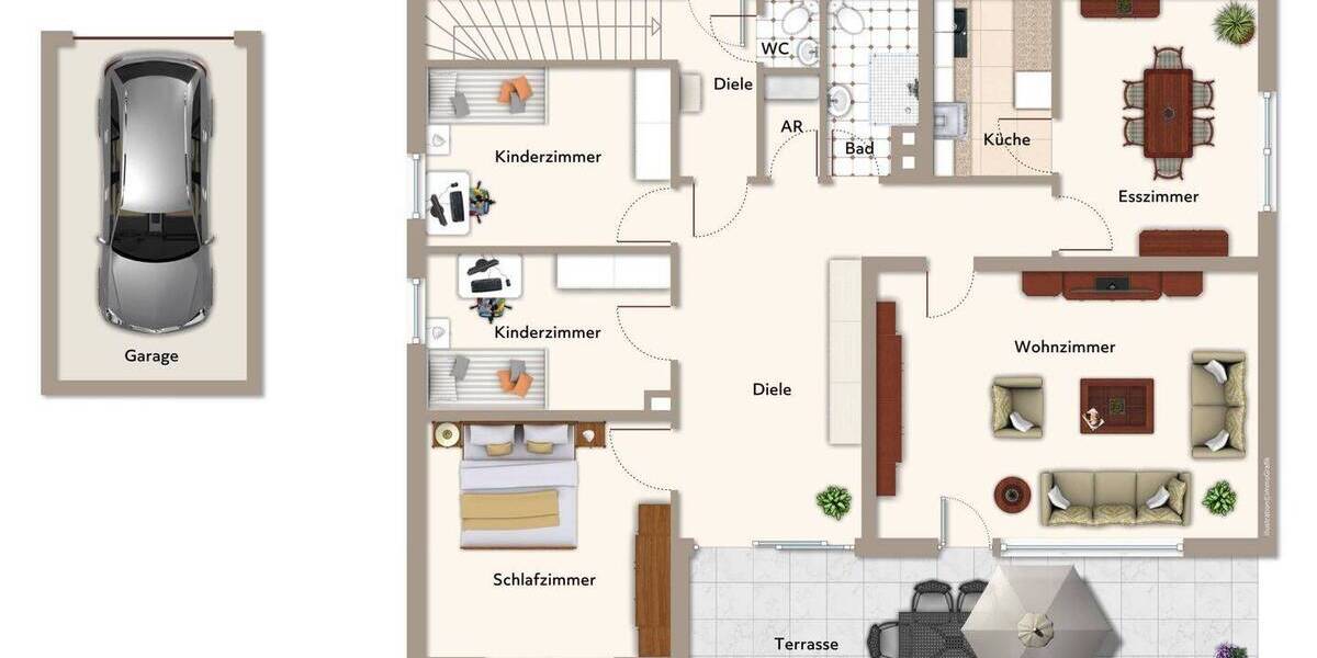 Bungalow Hemhofen Zeckern - 5 Zimmer, 120 m&sup2;, 495.000&euro; | Angebot:26583809