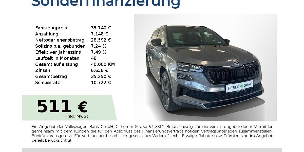Skoda Karoq 3.250 km 35.740 &euro; Nürnberg 90441