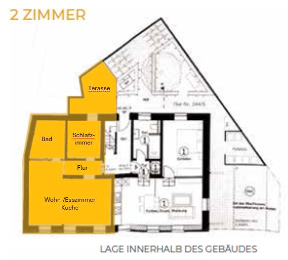 Luxuriöse Erdgeschosswohnung 2 zimmer