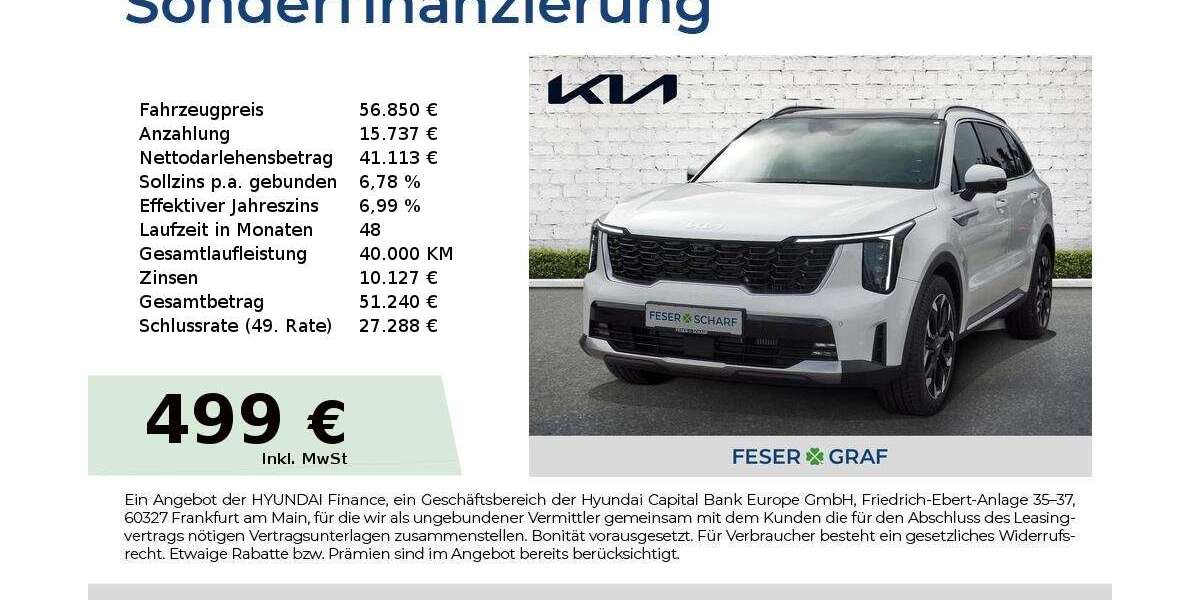 Kia Sorento 5.950 km 56.850 &euro; Nürnberg 90425