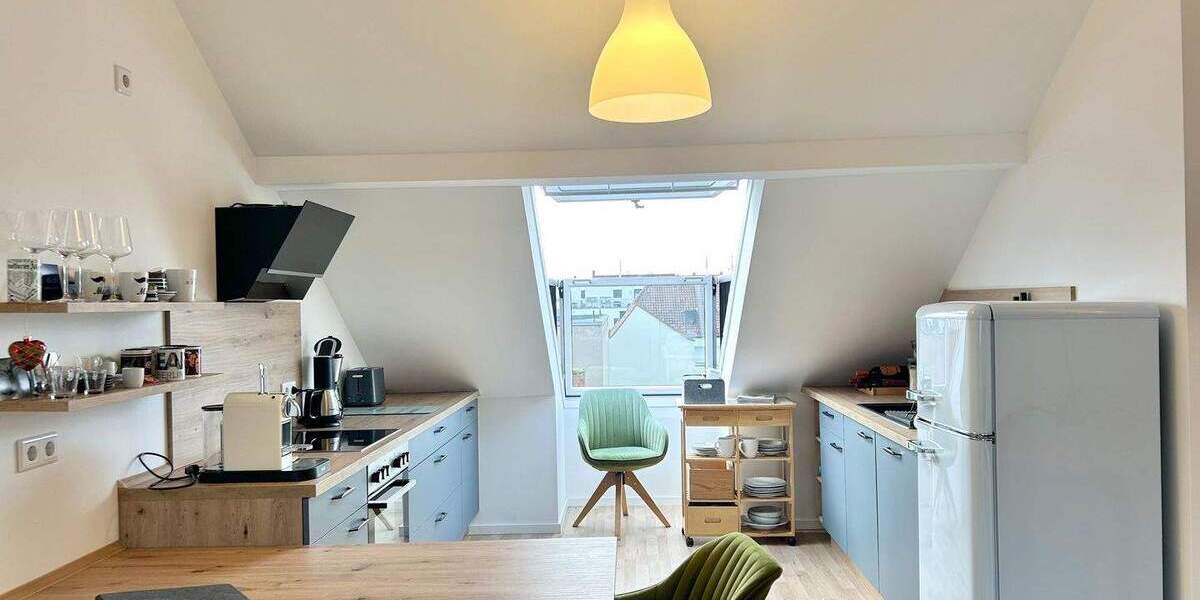 Etagenwohnung Fürth Innenstadt - 2 Zimmer, 54 m&sup2;, 650&euro; | Angebot:25769564