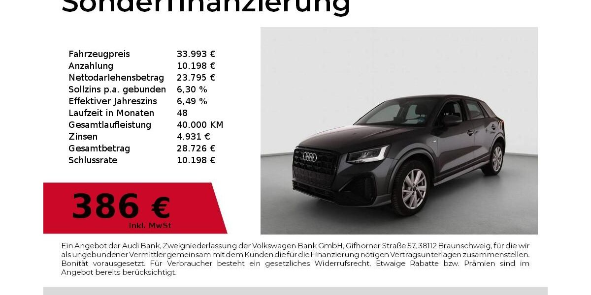 Audi Q2 25.200 km 33.993 &euro; Nürnberg 90411