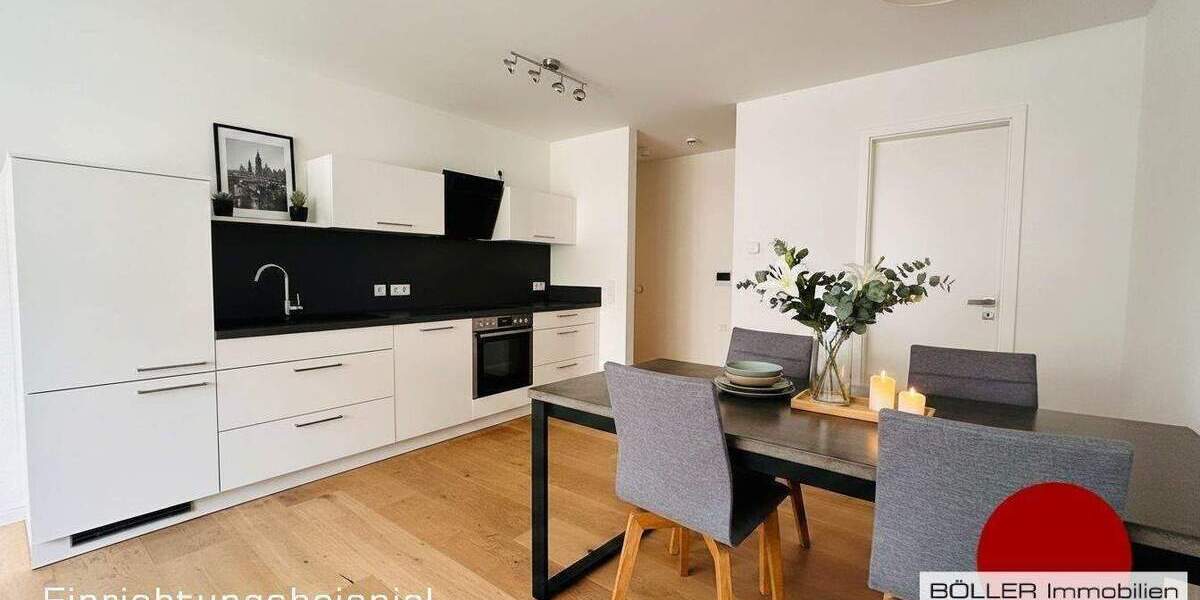 Etagenwohnung Nürnberg Gärten b Wöhrd - 2 Zimmer, 50 m&sup2;, 890&euro; | Angebot:26658948