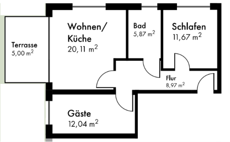 Etagenwohnung Feucht - 3 Zimmer, 61 m&sup2;, 1.000&euro; | Angebot:25289037