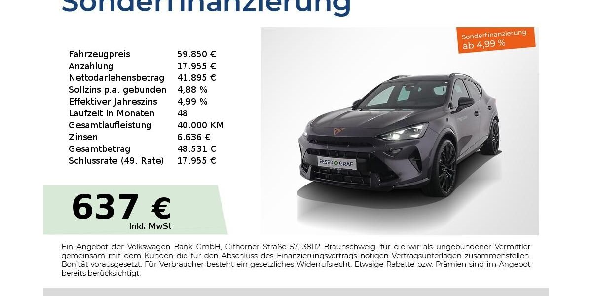 Cupra Formentor 9.990 km 59.440 &euro; Nürnberg 90441