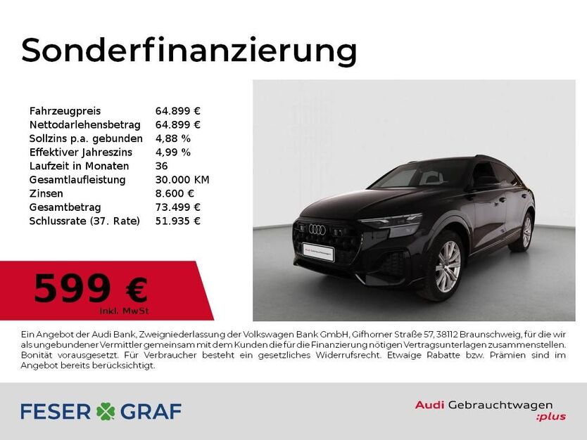 Audi Q8 27.353 km 64.899 € Lauf an der Pegnitz 91207