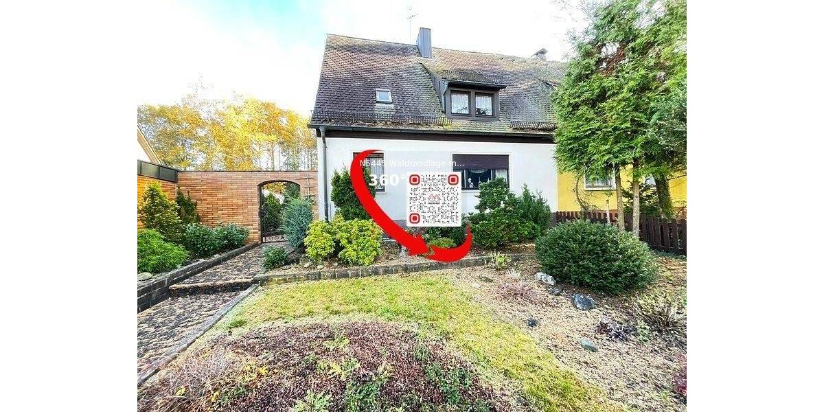 Waldrandlage mitten in Röthenbach - Heimelige Doppelhaushälfte mit einzigartigem Garten und Garage 4 zimmer