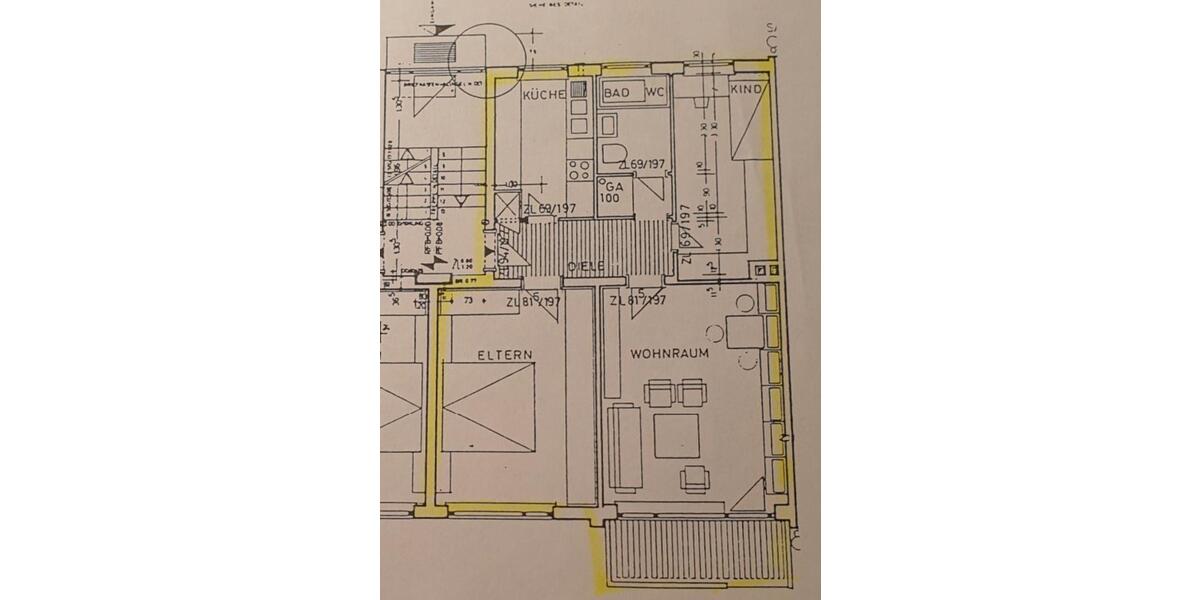 3-Zi.-Gartenwohnung: Renoviert, teilmöbliert, EBK, Balkon, Stpl. 3 zimmer