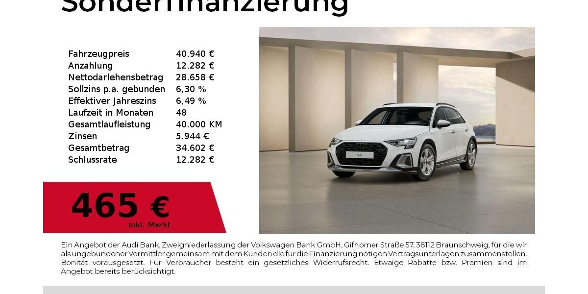 Audi A3 3.000 km 40.940 &euro; Nürnberg 90411