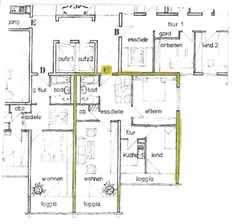 Renovierte 3-Zimmer-ETW mit Süd-Loggia und Ausblick zum Kanal