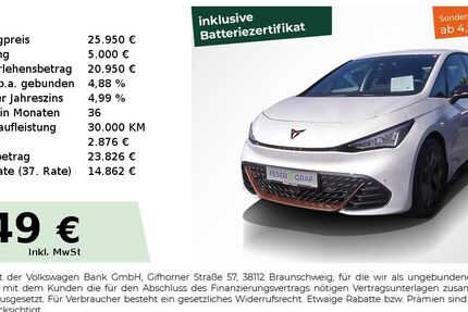 Cupra Born 15.750 km 25.950 € Lauf an der Pegnitz 91207