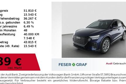 Audi Q4 6.086 km 51.810 € Nürnberg 90411