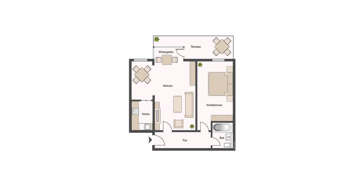 Etagenwohnung Fürth Innenstadt - 2 Zimmer, 62 m&sup2;, 240.000&euro; | Angebot:25427059