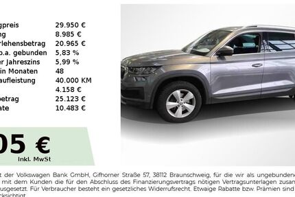 Skoda Kodiaq 104.750 km 29.950 &euro; Nürnberg 90431