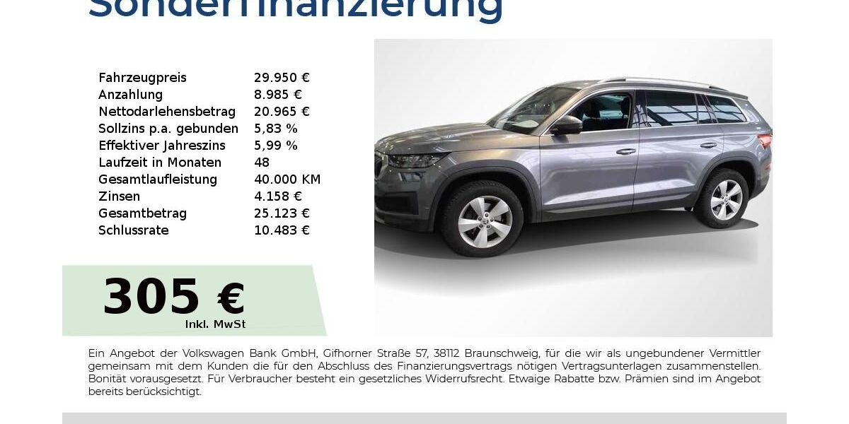 Skoda Kodiaq 104.750 km 29.950 &euro; Nürnberg 90431