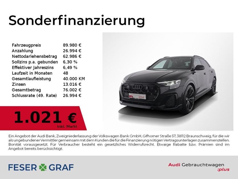 Audi Q8 27.700 km 89.980 € Nürnberg 90411